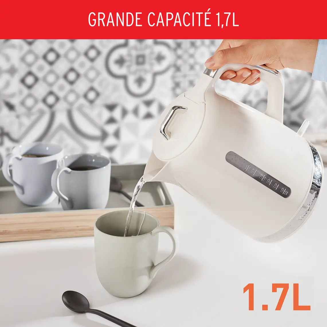 Moulinex Bouilloire electrique Soleil 1.7L 2400W 4