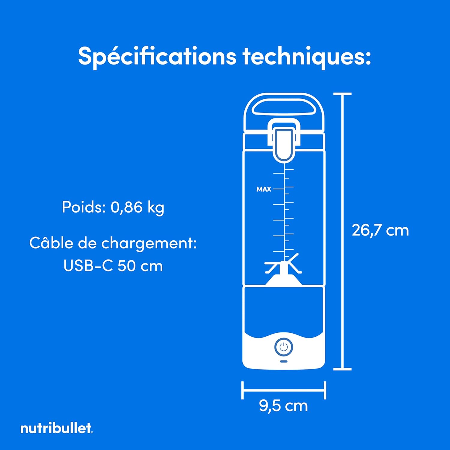 خلاط نوتري بوليت المحمول 475 مل 7