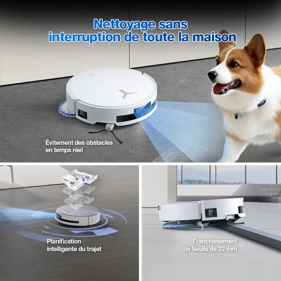 Ecovacs Deebot T50 Max Pro Omni Gen2 Blanc 8