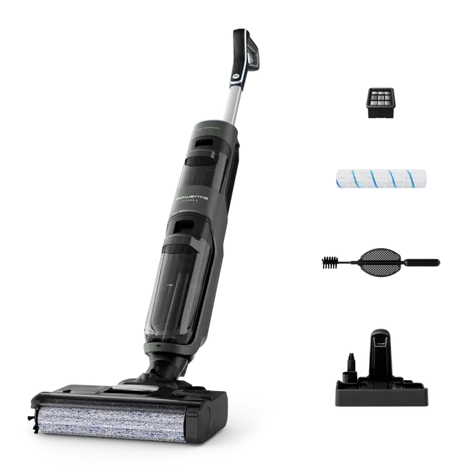 X-Clean 4 Cordless Vacuum Mop, Simultaneous Vacuuming and Washing to Save Time by Rowenta