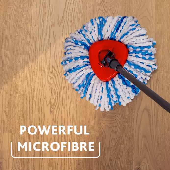 إعادة تعبئة ممسحة Vileda H2prO Spin Mop – تنظيف قوي ويدوم طويلاً من الألياف الدقيقة 4