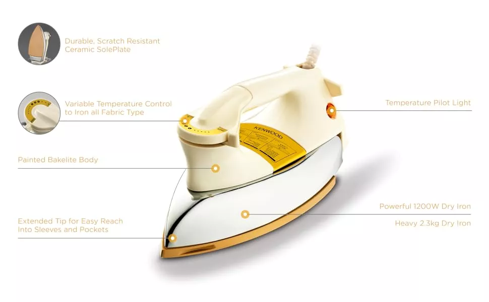 Kenwood Dry Iron, DIM40.000GO 5
