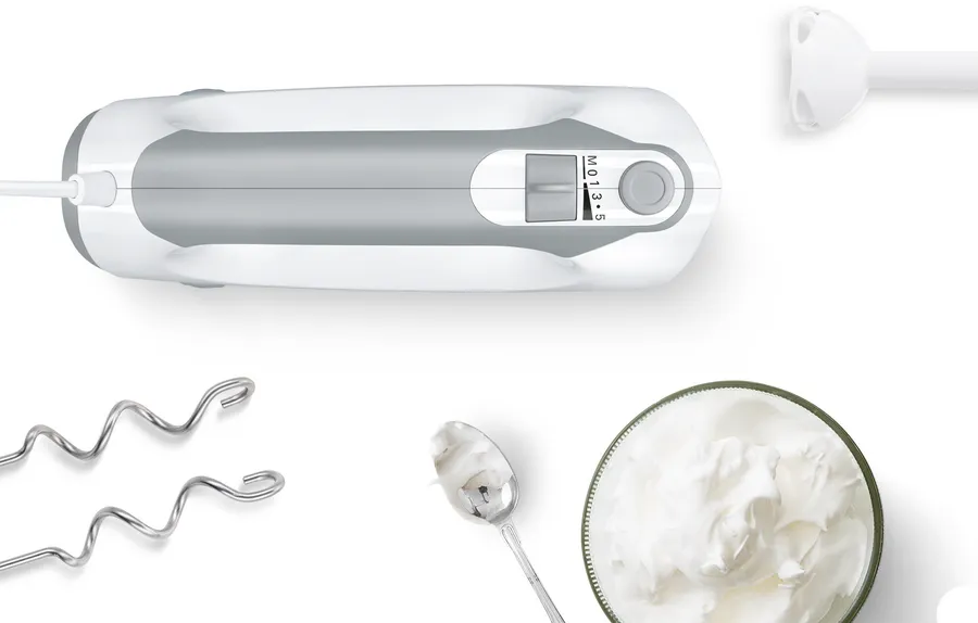 خلاط يدوي ومضرب كهربائي ErgoMixx بقوة 450 واط أبيض 3