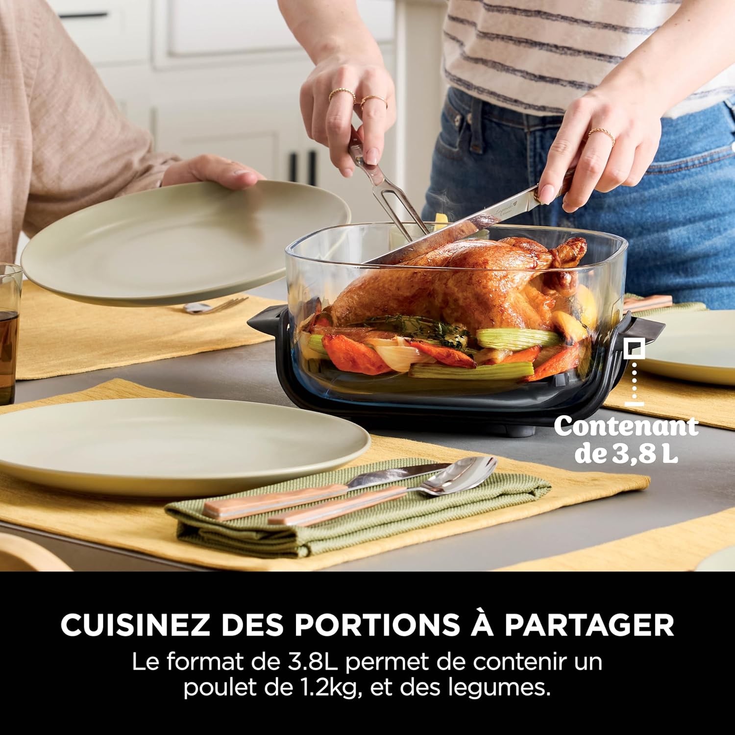 قلاية هوائية محمولة نينجا CRISPi بسعة 3.8 لتر، 1700 واط، FN101EUG 6