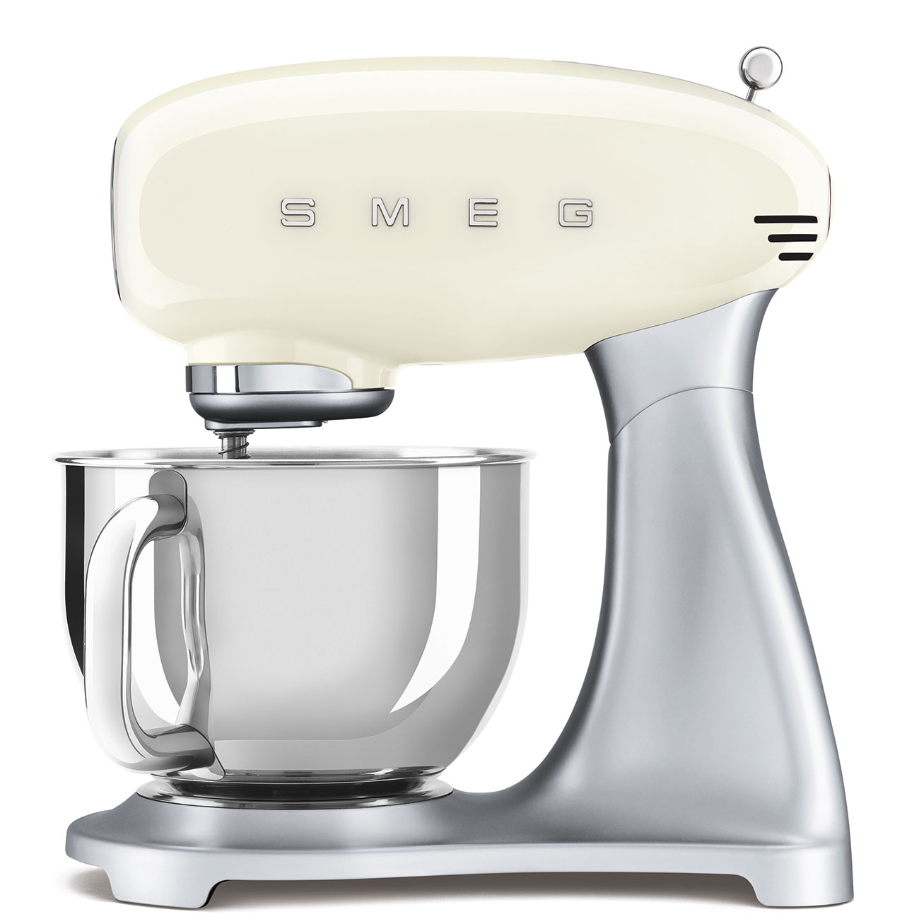 Stand Mixer Cream Stainless Base by Smeg