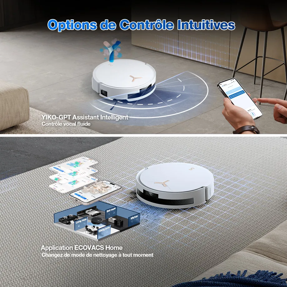 Ecovacs Deebot T50 Max Pro Omni Gen2 Blanc 7