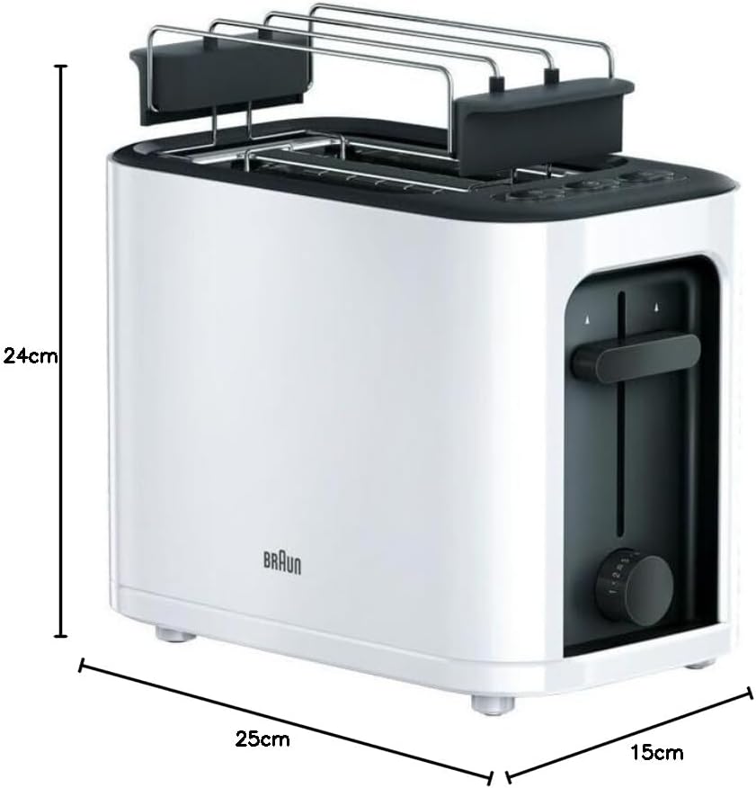 Braun HT 3010 White Toaster 5