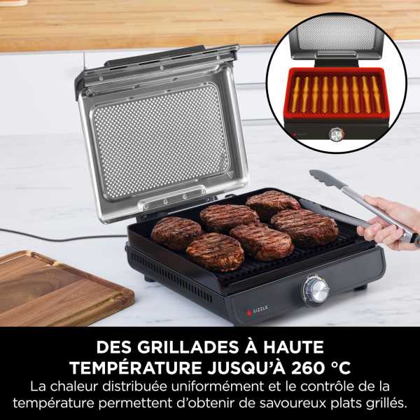 Grill et plancha d’intérieur Ninja Sizzle GR101EU 4