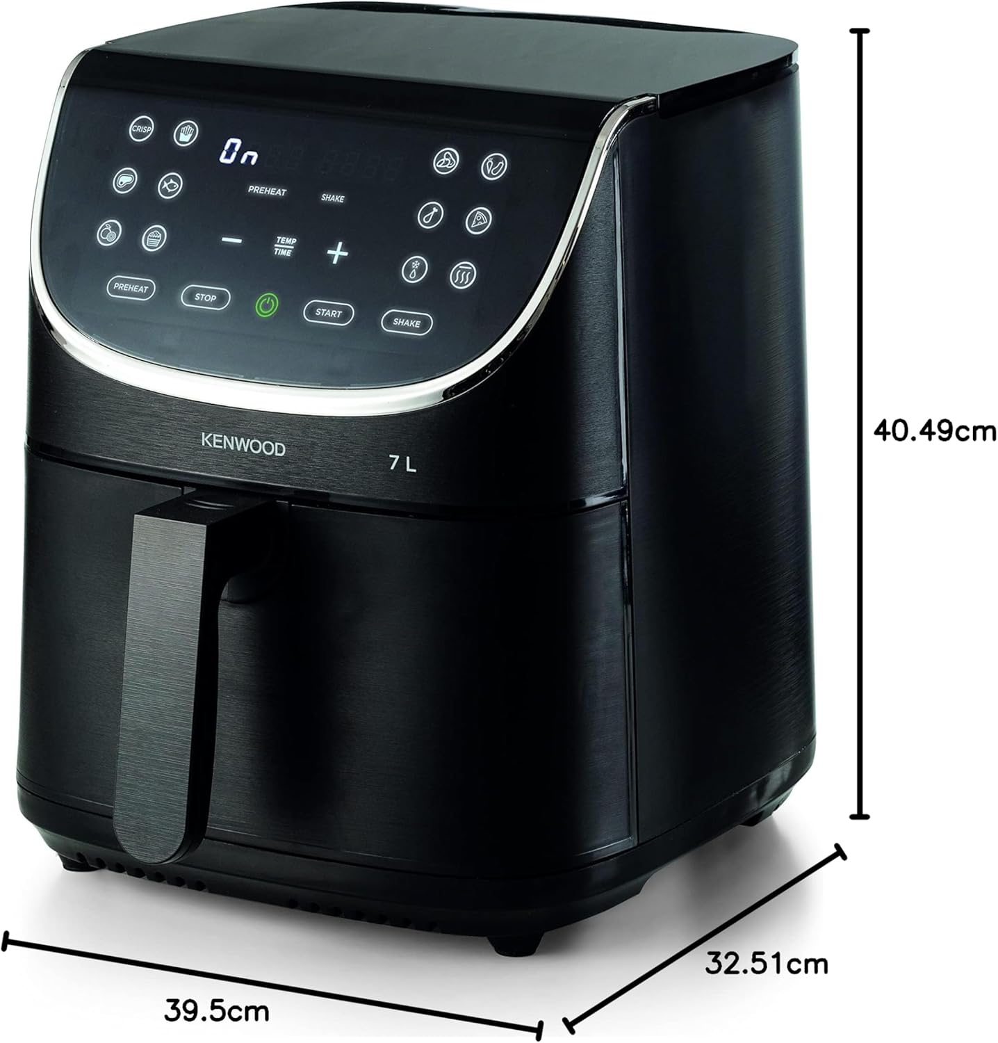 KENWOOD Digital Air Fryer XXXL 7L 2.8KG 1800W HFM80.000BK 7