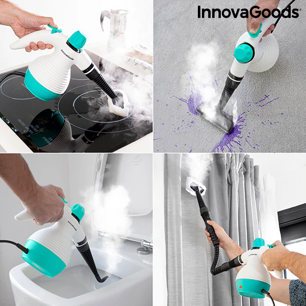 Vapeur portable multifonction 9-en-1 avec accessoires Steany InnovaGoods 0,35 L 3 Bar 1000W 5